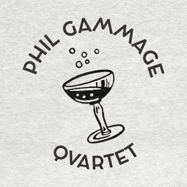 Phil Gammage Quartet "cocktail" dark on light by icepickphil